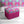 Psychedelic Pop Eco velvet by Liberty James Studio in pink, a psychedelic mirrored design covering a footstool