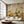Wisteria Peony and Cranes wallpaper by Dami and Em Design in beige, wisteria, peonies and cranes in a living room