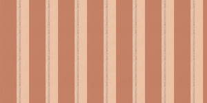 Stripe Weave linen by Dami and Em Design in terracotta, flat sample of woven stripes