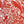 All Tomorrow’s Future linen by The Monkey Puzzle Tree in red, detail of a dense folk-art scene