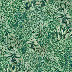 Alpine Landscape wallpaper by Brand McKenzie in green, close-up of dense alpine foliage