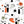 Atomic wallpaper by Dupenny in multicolour, pattern sample of atomic-age motifs