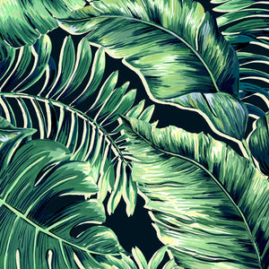 Banana Leaves Max wallpaper by Brand McKenzie in green, close view of large banana leaves