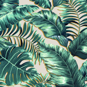 Banana Leaves Standard wallpaper by Brand McKenzie in green, close view of banana leaves