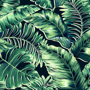 Banana Leaves Standard wallpaper by Brand McKenzie in green, close-up of banana leaves