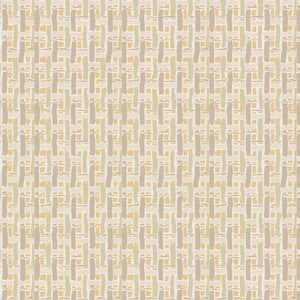 Basket linen by Parker and Jules in cream, flat sample of a woven basket check