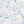 Beatrice linen by Claire de Quénetain in blue, full repeat of a hand-painted floral design
