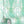 Bel Air Blossom wallpaper by Liberty James Studio in mint green, partly unrolled roll showing a mirrored blossom design