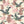 Blossom Ice Cream wallpaper by Tatie Lou in cream and pink, flat sample of blossoms and birds