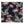 Blossom velvet by Tatie Lou in black, flat sample of blossoms and birds