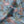 Blossom velvet by Tatie Lou in blue, draped close-up of blossoms and birds