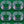 Boucle wallpaper by Tatie Lou in green, full repeat of bold retro rings