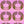 Boucle wallpaper by Tatie Lou in pink, pattern sample of bold retro rings