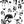 Burlesque wallpaper by Dupenny in black and white, flat sample of burlesque dancers