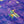 Celestial Promenade linen by The Monkey Puzzle Tree in purple, flat sample of celestial figures