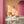 Hourglass wallpaper by Liberty James Studio in orange and pink, a retro hourglass wave behind a sofa in a living room