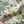 Little Eden linen by Deus ex Gardenia in cream and green, draped, showing lush leaves and fruit