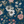 Beechcroft Garden wallpaper by Deus ex Gardenia in navy, flat sample of garden flowers and foliage