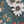 Beechcroft Garden wallpaper by Deus ex Gardenia in teal, detail of garden flowers and foliage