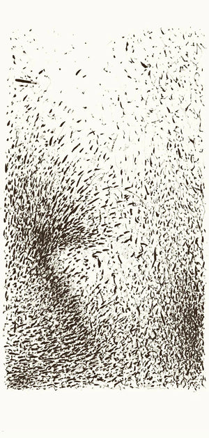 Disorder in Stasis Passerine I wallpaper by The Monkey Puzzle Tree in black and white, full repeat