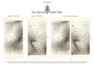 Disorder in Stasis Passerine I wallpaper by The Monkey Puzzle Tree in black and white, style sheet showing