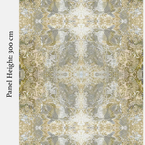 Dune grasscloth by Dami and Em Design in silver, full repeat of a woven design