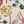 Eversley wallpaper by Parker and Jules in pink and brown, flat sample of trailing roses
