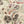 Bloomsbury Petite linen by Parker and Jules in cream and teal, pattern sample of painterly flowers