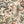 Bloomsbury Petite linen by Parker and Jules in cream and red, full repeat of painterly flowers