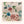 Eversley linen by Parker and Jules in green and pink, draped, showing trailing roses