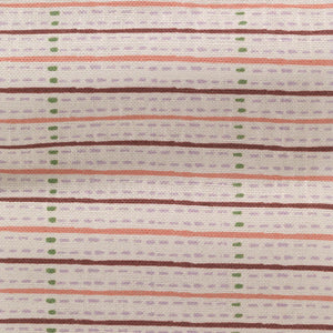 Eversley Stripe linen by Parker and Jules in beige, full repeat of a fine woven stripe