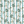 Little Fiorita Stripe wallpaper by Deus ex Gardenia in teal and white, flat sample of floral vine stripes