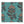 Fleur velvet by Tatie Lou in teal, flat sample of stylised flower sprays