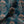 Fleur velvet by Tatie Lou in navy, draped close-up of stylised flower sprays