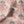 Fleur velvet by Tatie Lou in pink, in soft folds showing stylised flower sprays