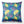Ginkgo velvet by Tatie Lou in green, oversized ginkgo leaves made into a cushion