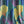 Ginkgo velvet by Tatie Lou in green, draped, showing oversized ginkgo leaves