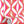 Hourglass wallpaper by Liberty James Studio in pink, sample roll showing a retro hourglass wave