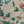 Eversley Grasscloth grasscloth by Parker and Jules in green and pink, pattern sample of trailing roses