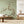 Japanese Tree wallpaper by Dami and Em Design in sage green, a Japanese pine tree on a living room wall