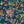 Jewel a Flutter wallpaper by Brand McKenzie in navy and pink, close view of birds and blossoms