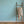 Blue Watercolour Beach Stripe wallpaper by Seed Home Designs in blue and white, watercolour beach stripes in a bathroom