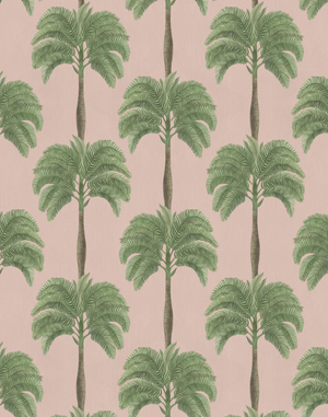 Little Palma Wallpaper in Flamingo