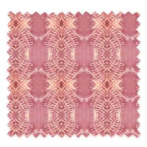 Lumiere velvet by Tatie Lou in pink, pattern sample of an Art Deco medallion