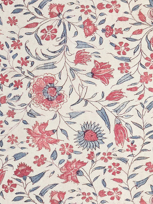 Madria wallpaper by Deus ex Gardenia in pink, flat sample of dense flowers