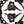 Maitrise wallpaper by The Monkey Puzzle Tree in black and white, close-up of bold graphic motifs