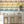 Mixology wallpaper by Brand McKenzie in cream, close view of shelves of colourful bottles