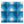 Motif velvet by Tatie Lou in blue, flat sample of geometric pyramids