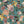 Swallows and Blooms wallpaper by Tatie Lou in teal, full repeat of swallows and peonies
