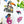 Paradise Party wallpaper by Brand McKenzie, the artist painting the original artwork showing a mirrored tropical party scene